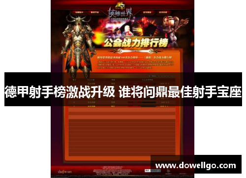 德甲射手榜激战升级 谁将问鼎最佳射手宝座